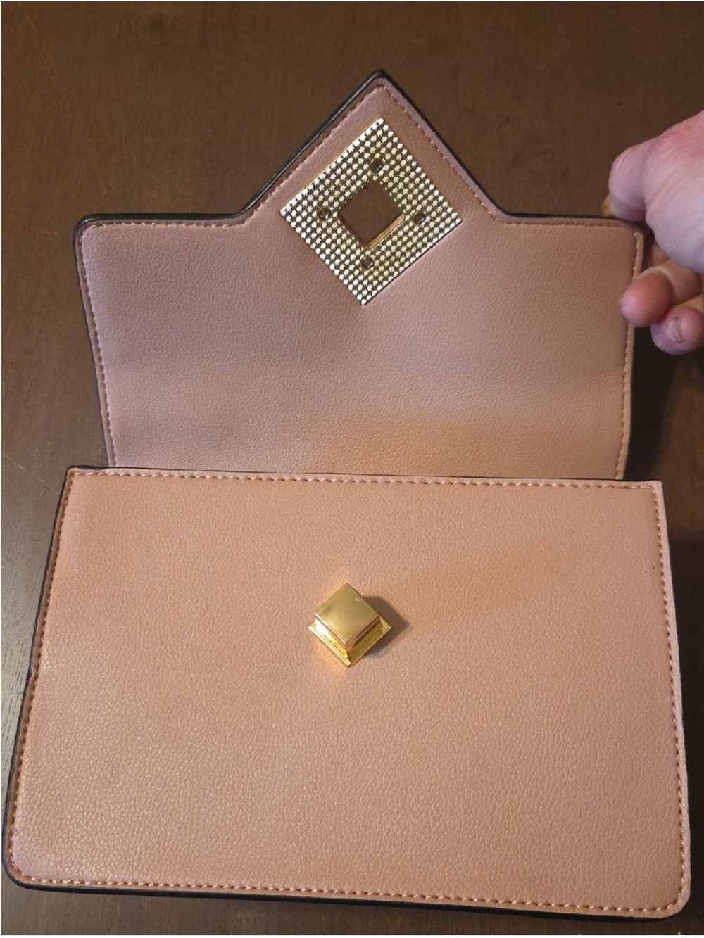 B Brentano vegan medium crossbody top handle purse - Picture 4 of 17